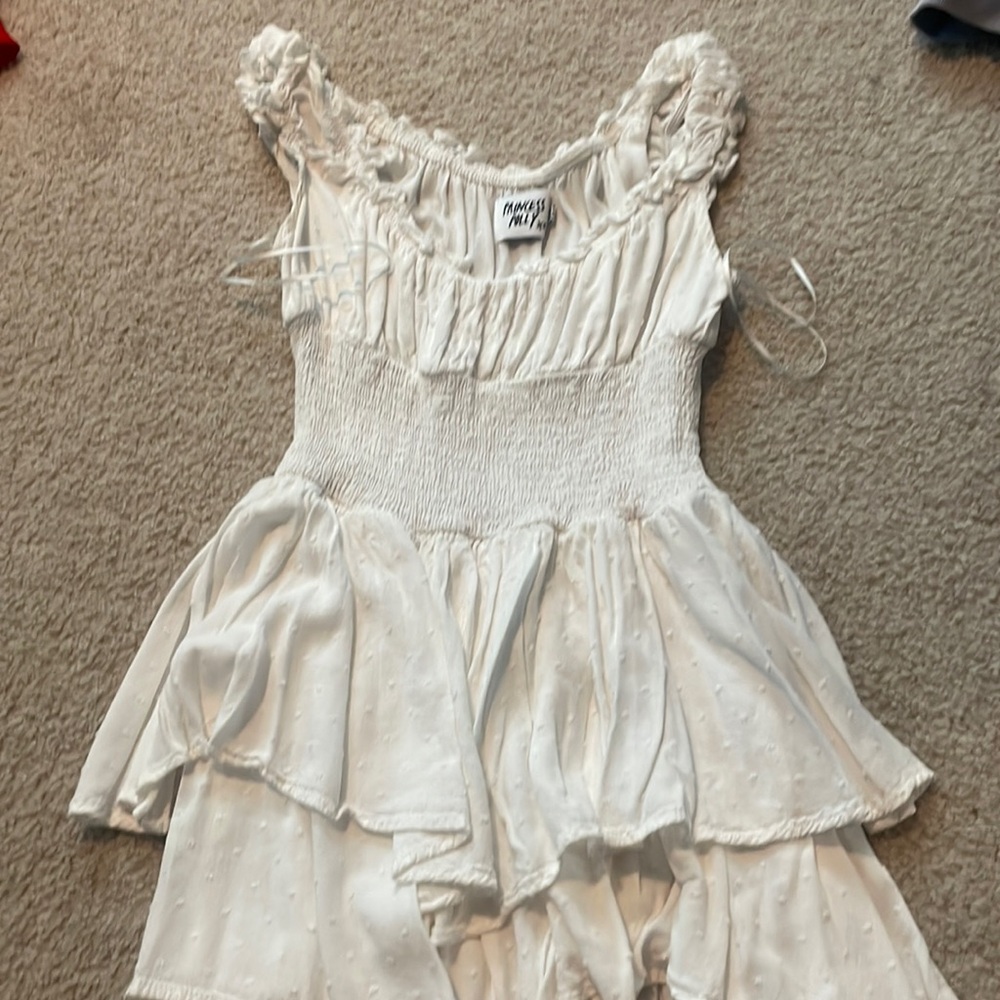 Princess Polly white romper dress